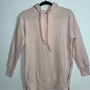 Aerie Oversized Light Pink Hoodie with‎ Side Zippers Size XS
